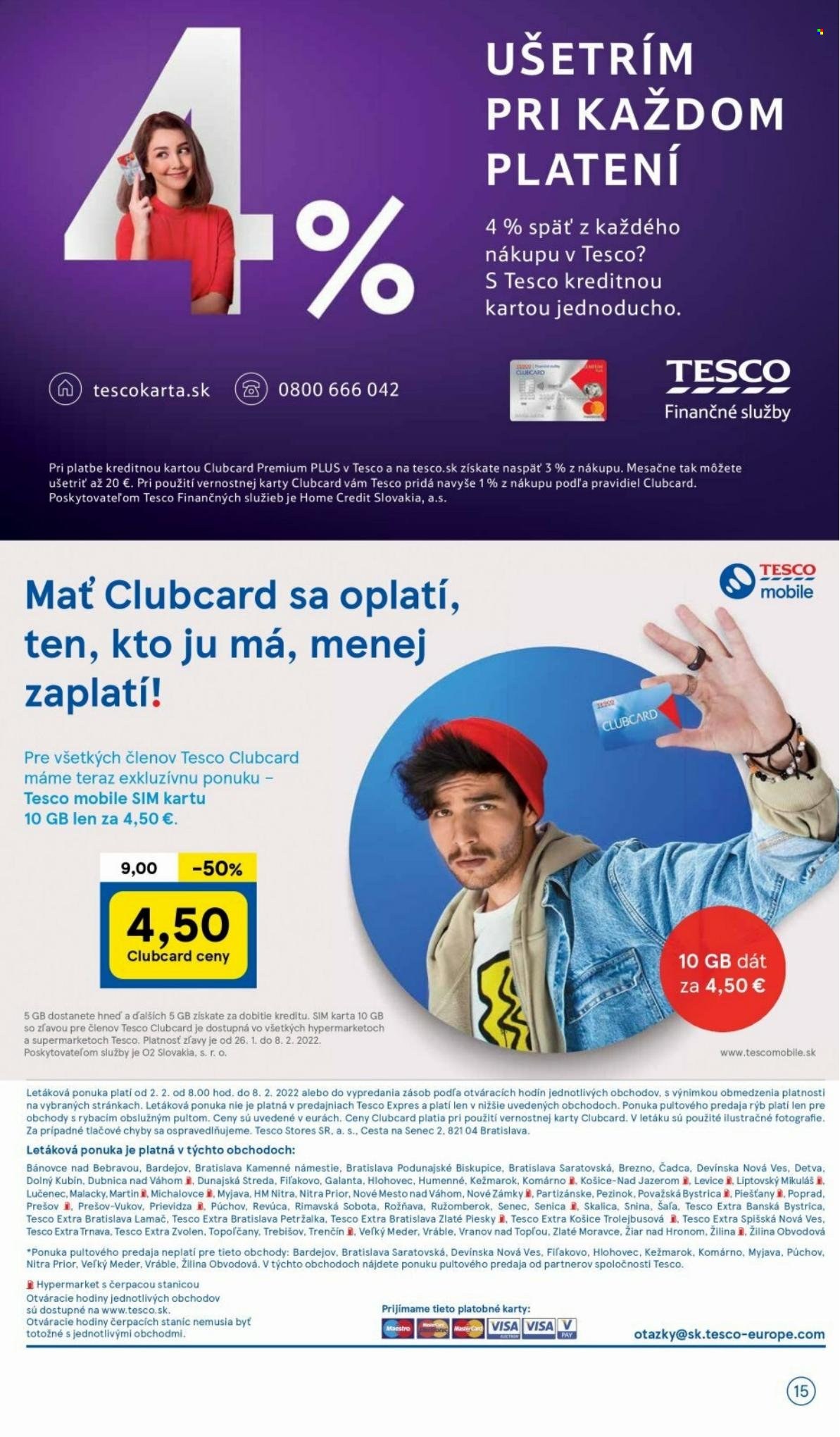 Leták TESCO - 2.2.2022 - 8.2.2022. Strana 15