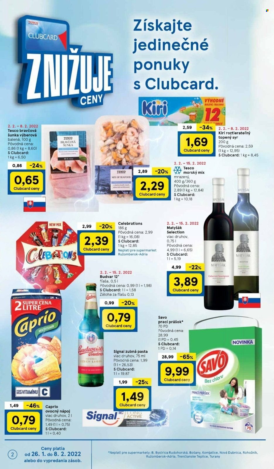 Leták TESCO supermarket - 2.2.2022 - 8.2.2022. Strana 2