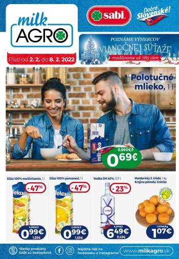 Leták Milk AGRO - 2.2.2022 - 8.2.2022.