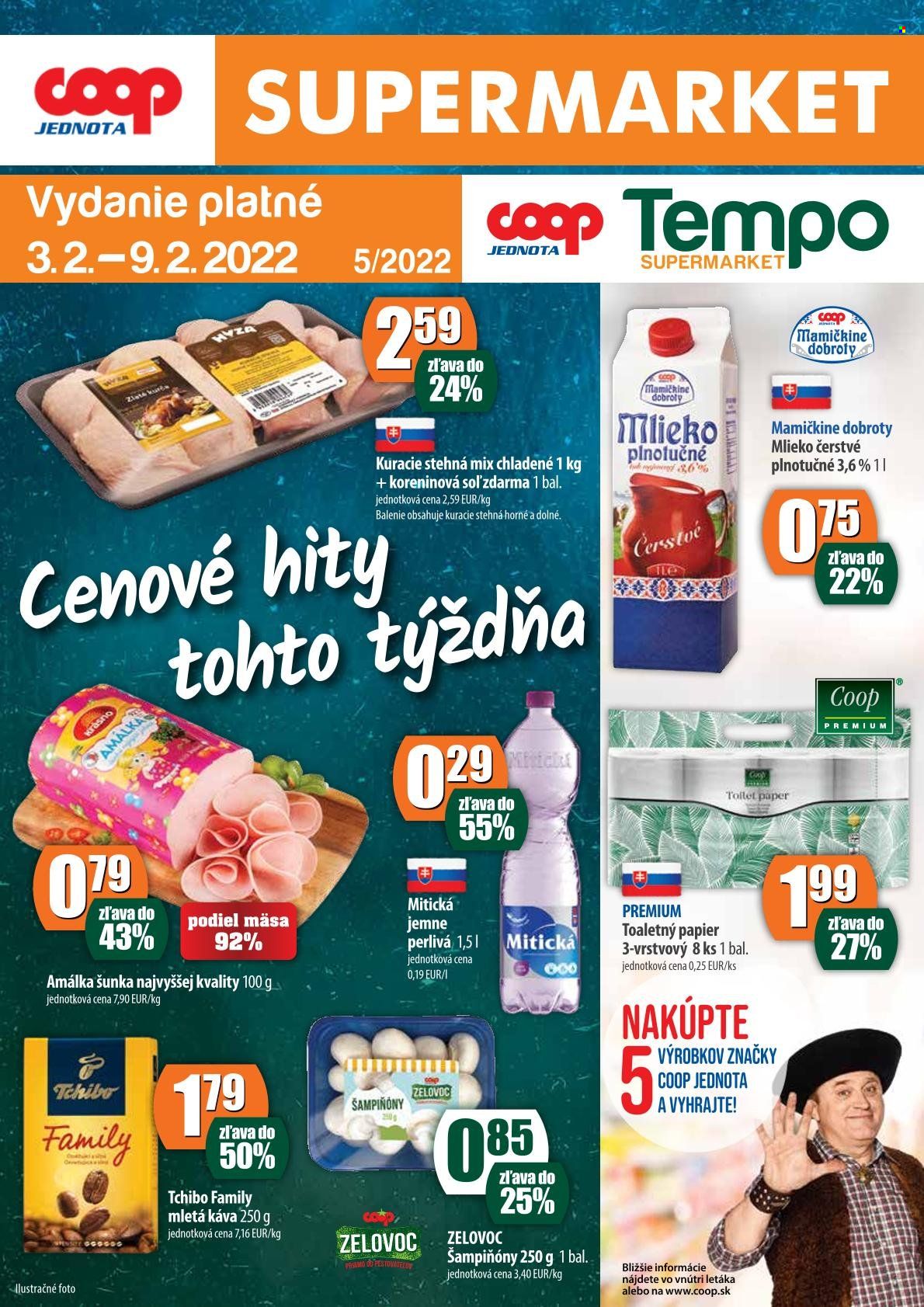 Leták COOP Jednota - 3.2.2022 - 9.2.2022. Strana 1
