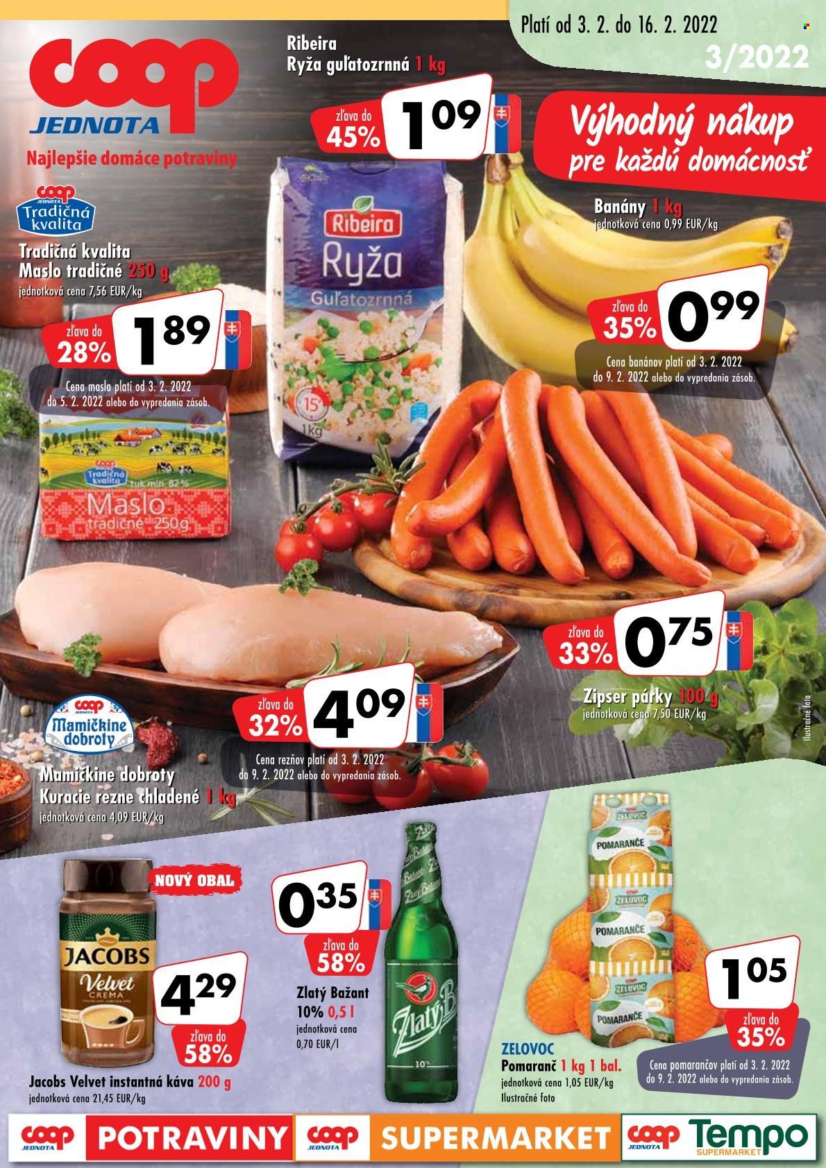 Leták COOP Jednota - 3.2.2022 - 16.2.2022. Strana 1