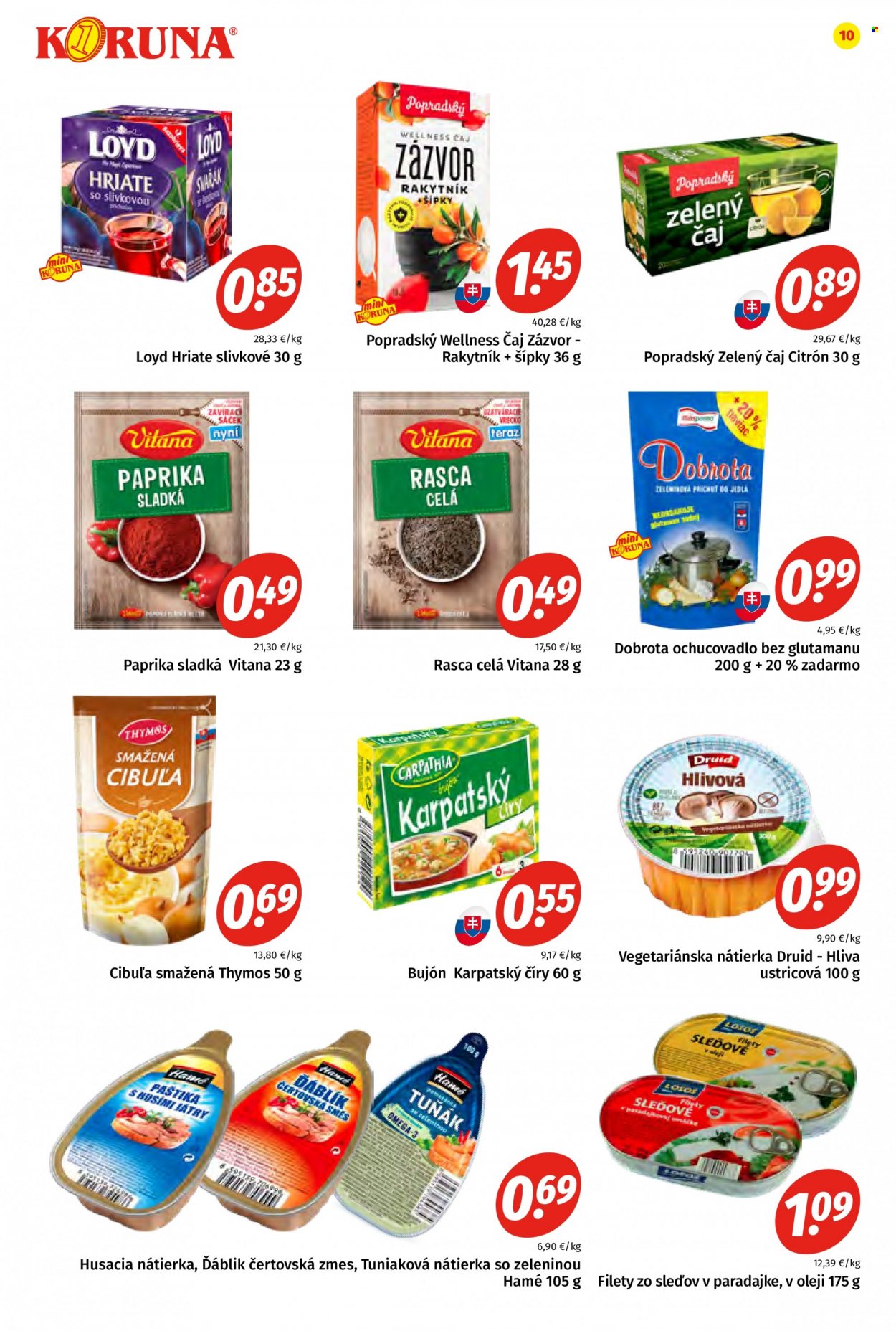 Leták Potraviny KORUNA - 4.2.2022 - 16.2.2022. Strana 10