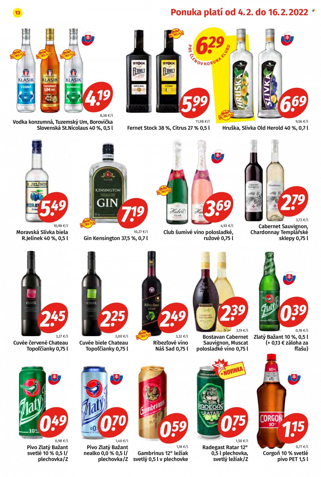 Leták Potraviny KORUNA - 4.2.2022 - 16.2.2022. Strana 13