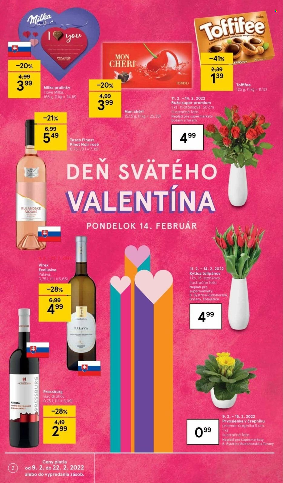 Leták TESCO supermarket - 9.2.2022 - 15.2.2022. Strana 2