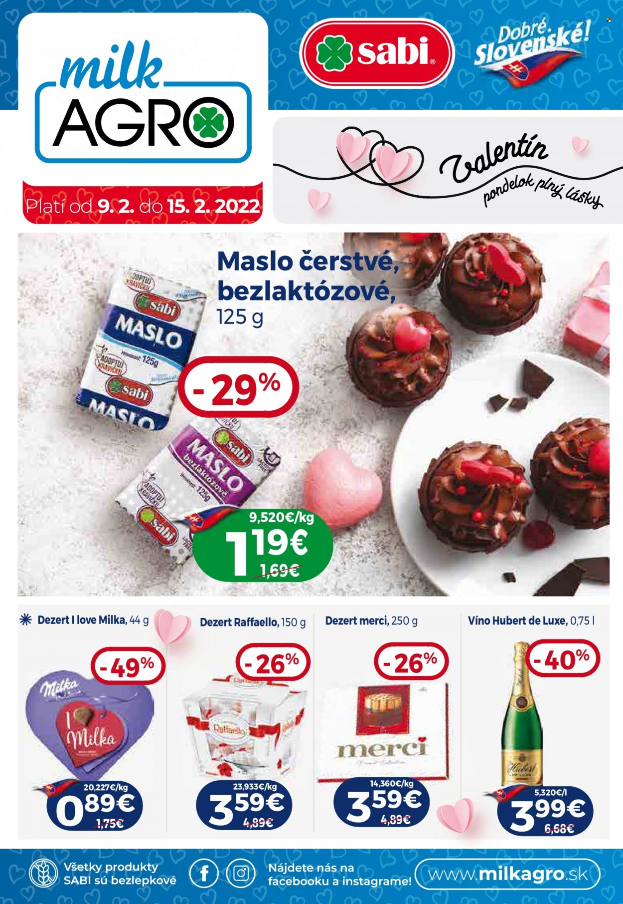Leták Milk AGRO - 9.2.2022 - 15.2.2022. Strana 1