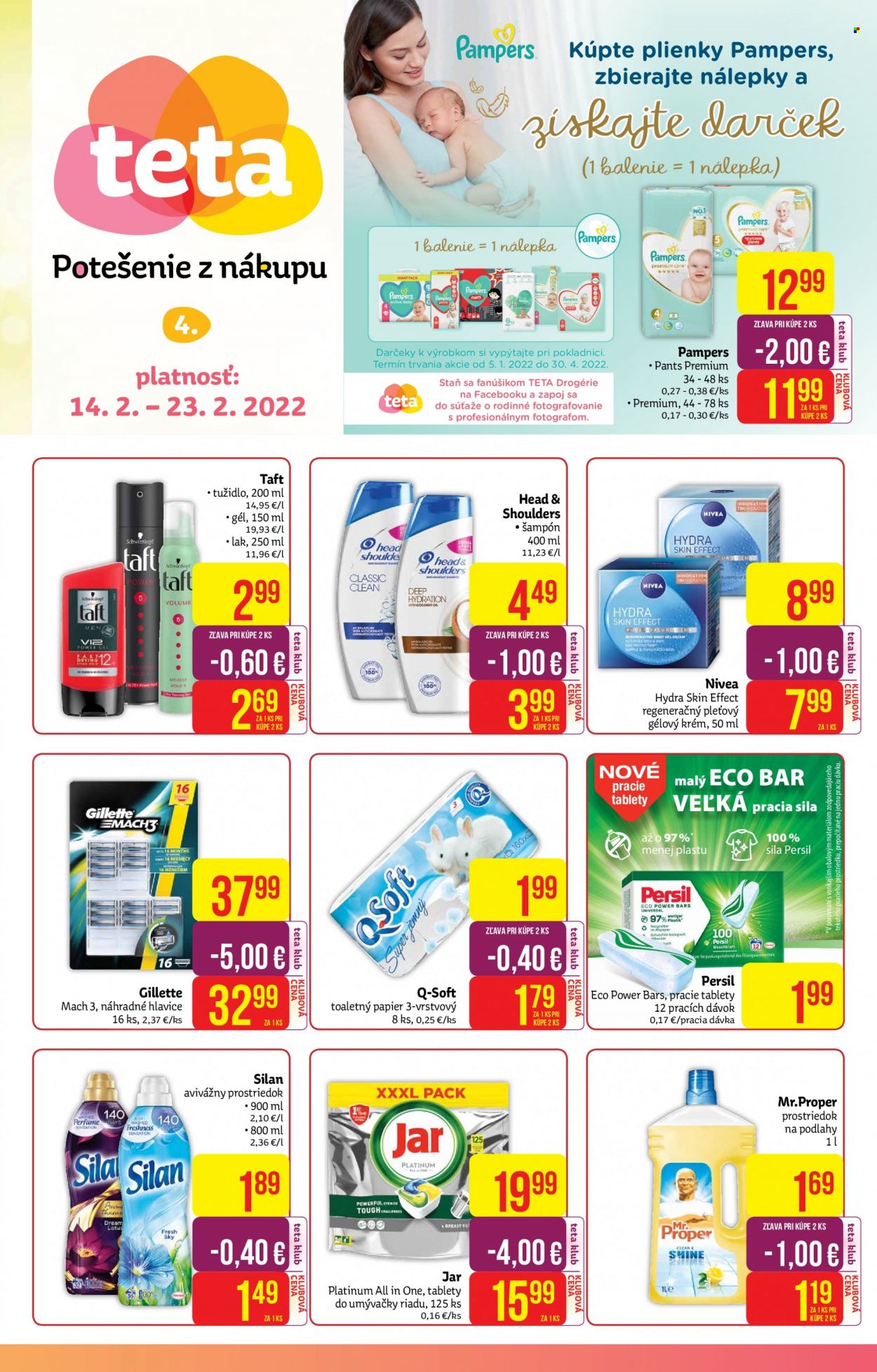 Leták Teta drogerie - 14.2.2022 - 23.2.2022. Strana 1