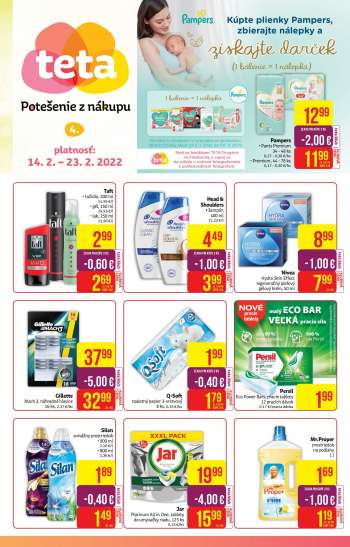 Leták Teta drogerie - 14.2.2022 - 23.2.2022.