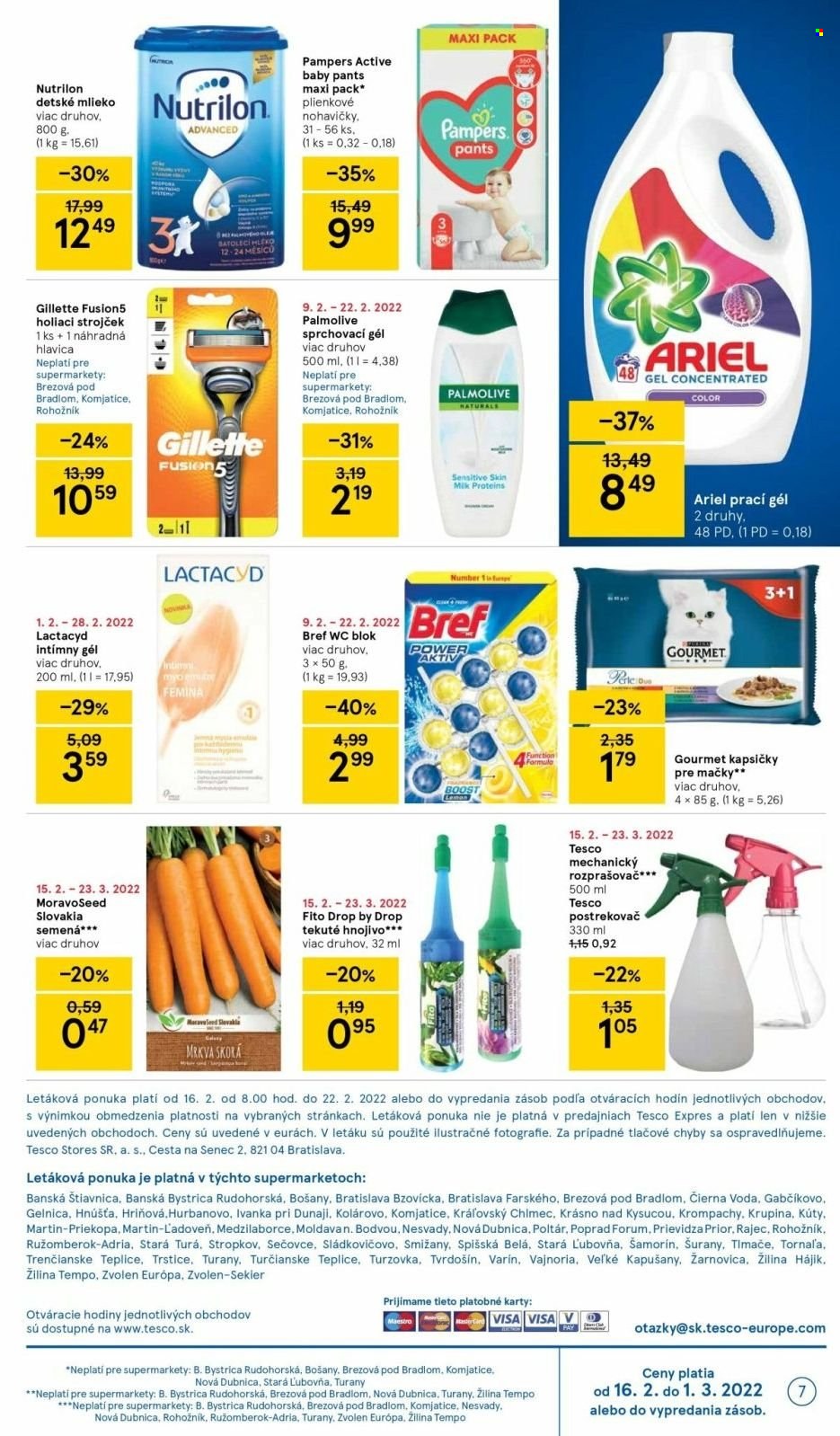 Leták TESCO supermarket - 16.2.2022 - 22.2.2022. Strana 7