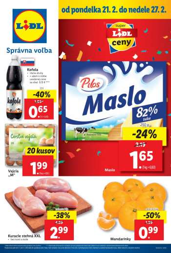 Leták Lidl - 21.2.2022 - 27.2.2022.