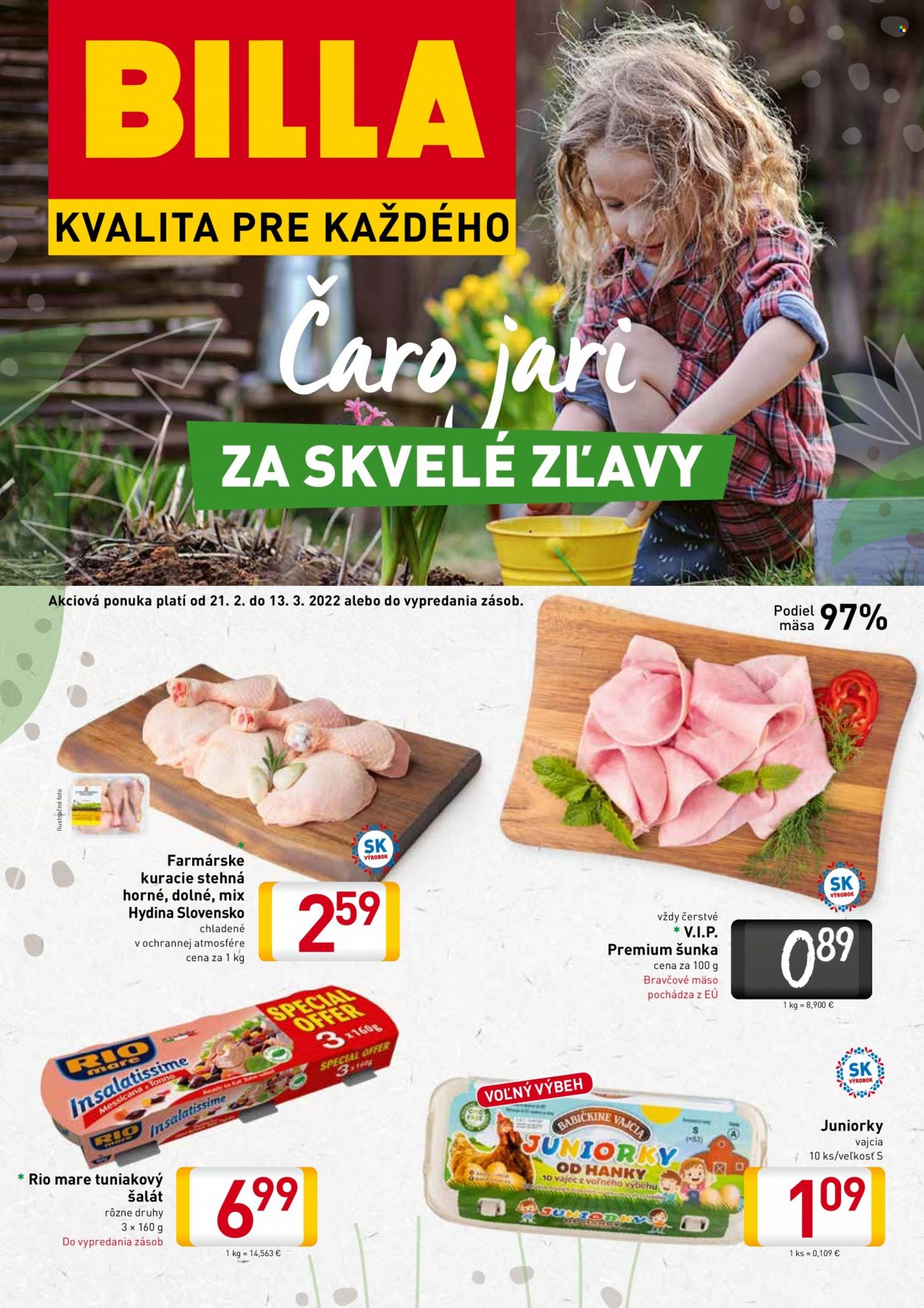 Leták Billa - 21.2.2022 - 13.3.2022. Strana 1