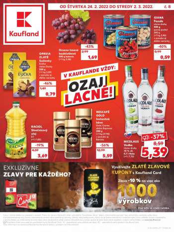 Leták Kaufland - 24.2.2022 - 2.3.2022.