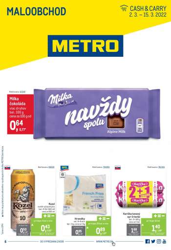 Leták Metro - 2.3.2022 - 15.3.2022.