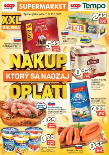 Leták COOP Jednota - 24.2.2022 - 16.3.2022.