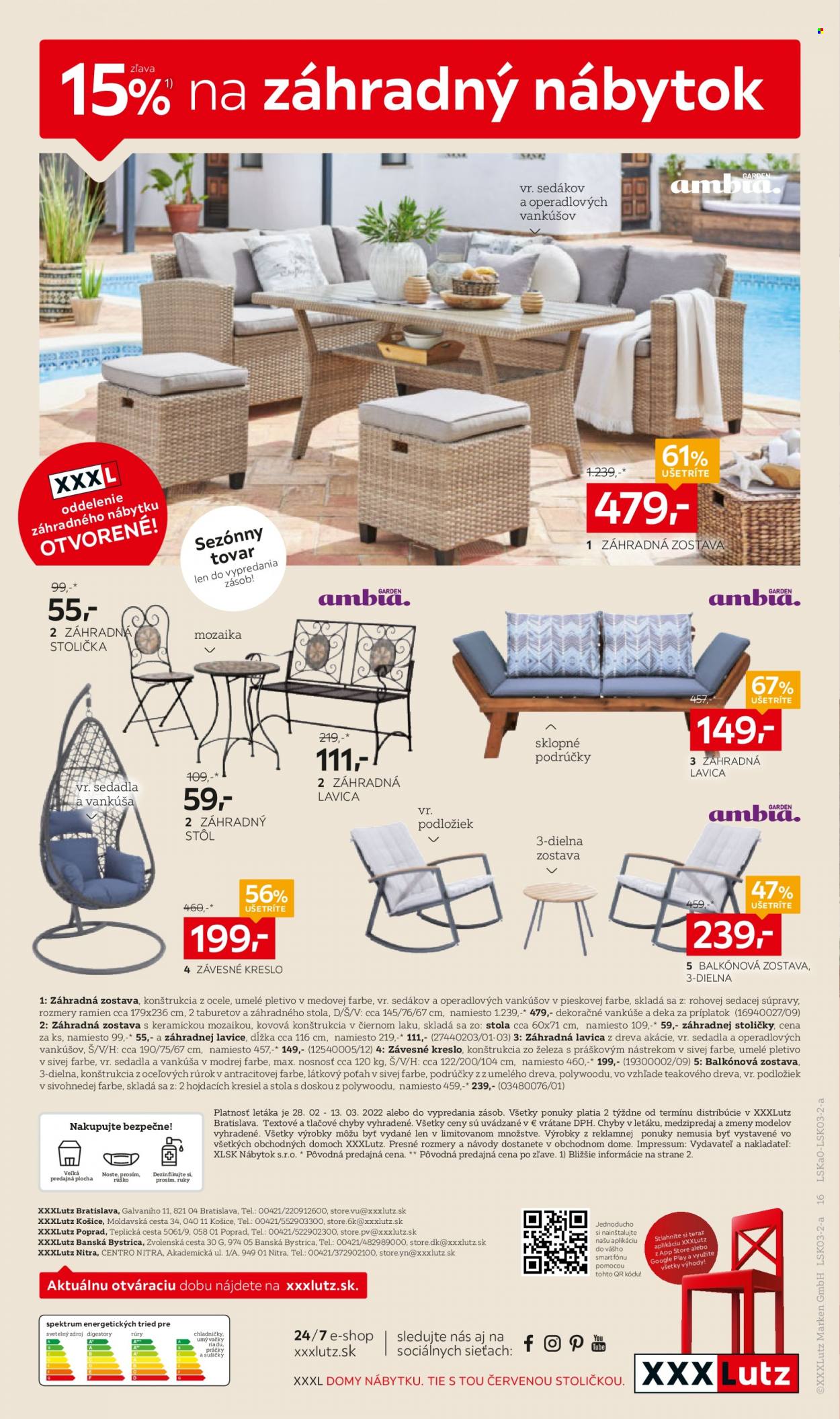 Leták XXXLutz - 28.2.2022 - 13.3.2022. Strana 16