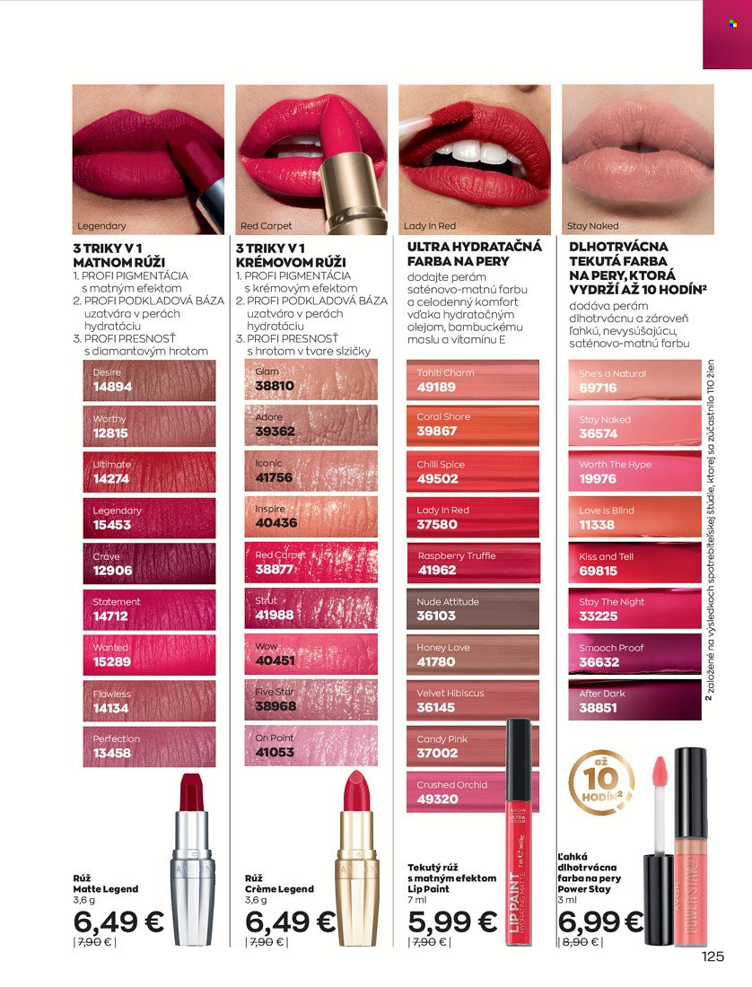 Leták Avon - 1.3.2022 - 31.3.2022. Strana 125