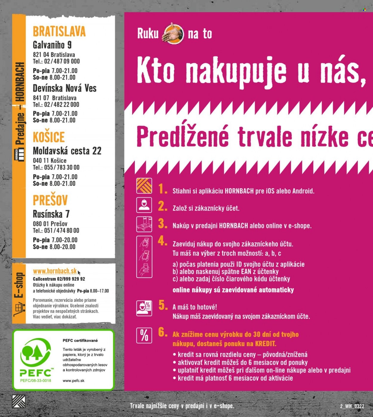 Leták Hornbach - 2.3.2022 - 29.3.2022. Strana 2