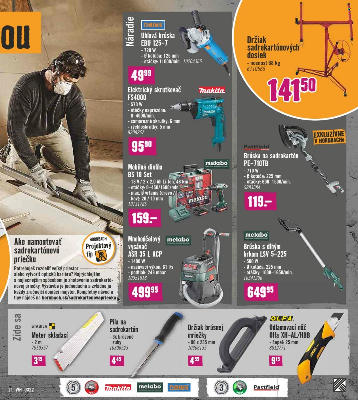 Leták Hornbach - 2.3.2022 - 29.3.2022. Strana 21