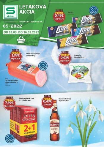 Leták Sintra - 3.3.2022 - 16.3.2022.