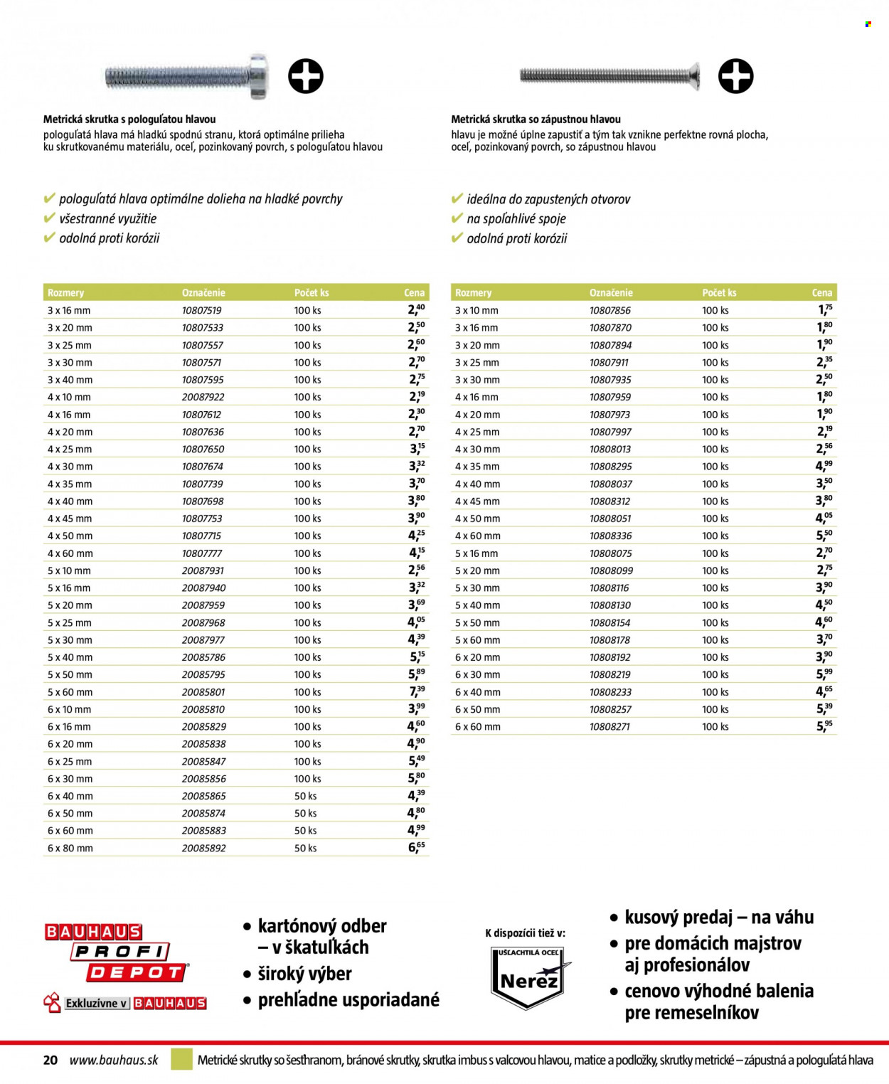 Leták Bauhaus - 2.3.2022 - 30.9.2022. Strana 20