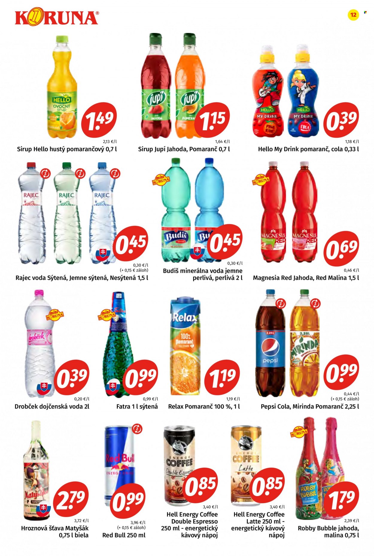 Leták Potraviny KORUNA - 4.3.2022 - 16.3.2022. Strana 12