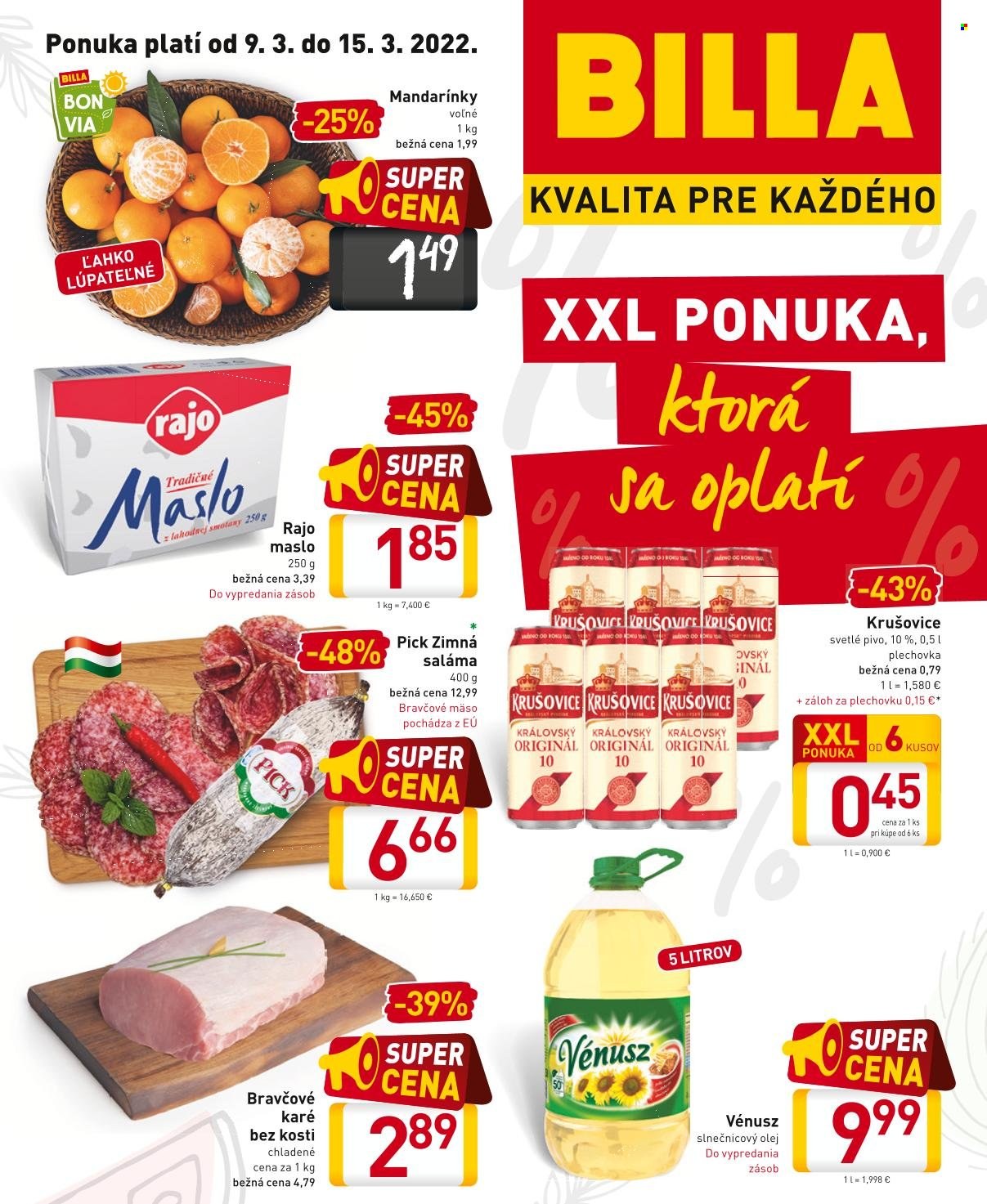 Leták Billa - 9.3.2022 - 15.3.2022. Strana 1