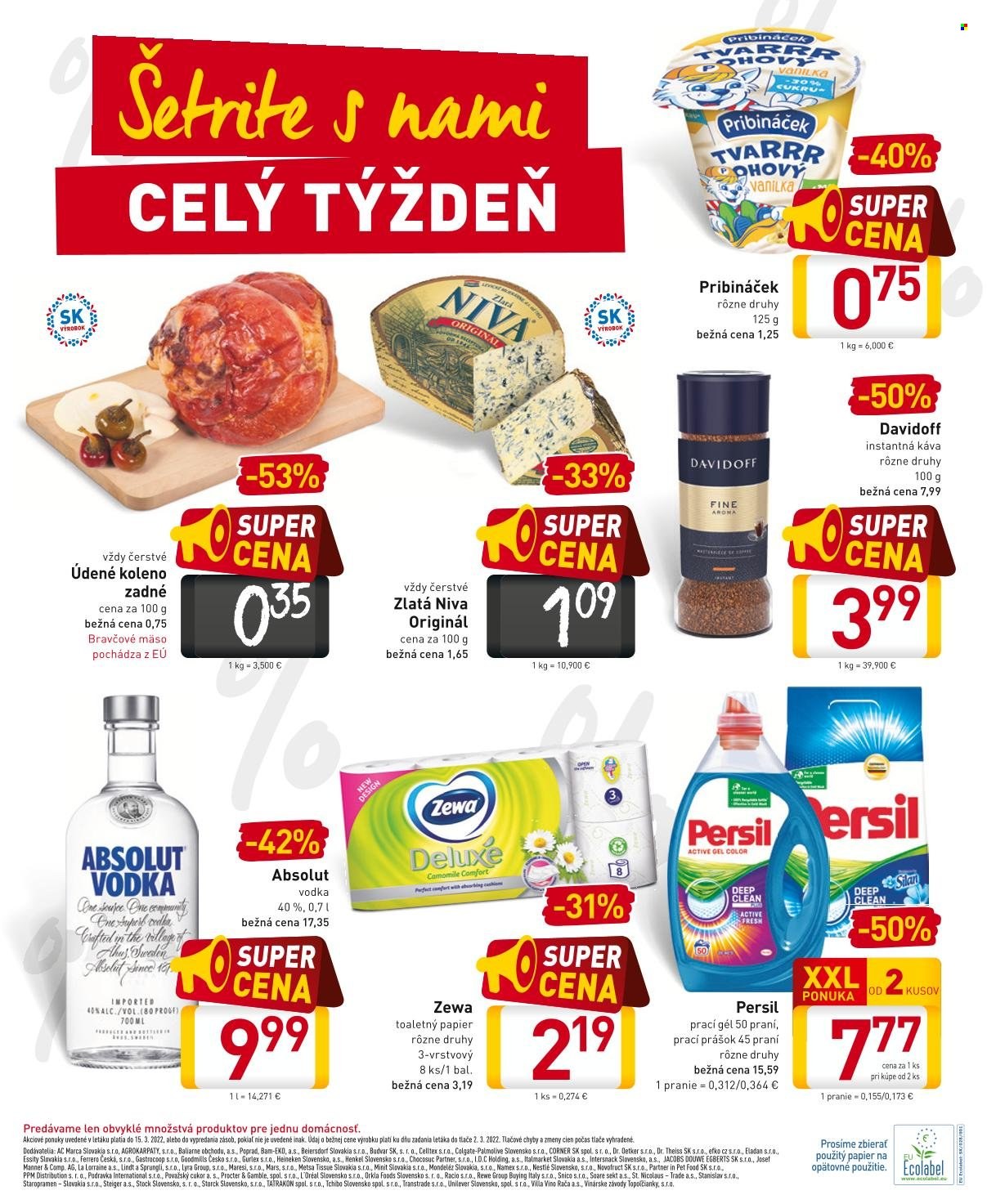 Leták Billa - 9.3.2022 - 15.3.2022. Strana 20