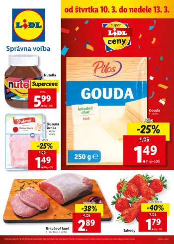 Leták Lidl - 10.3.2022 - 13.3.2022.