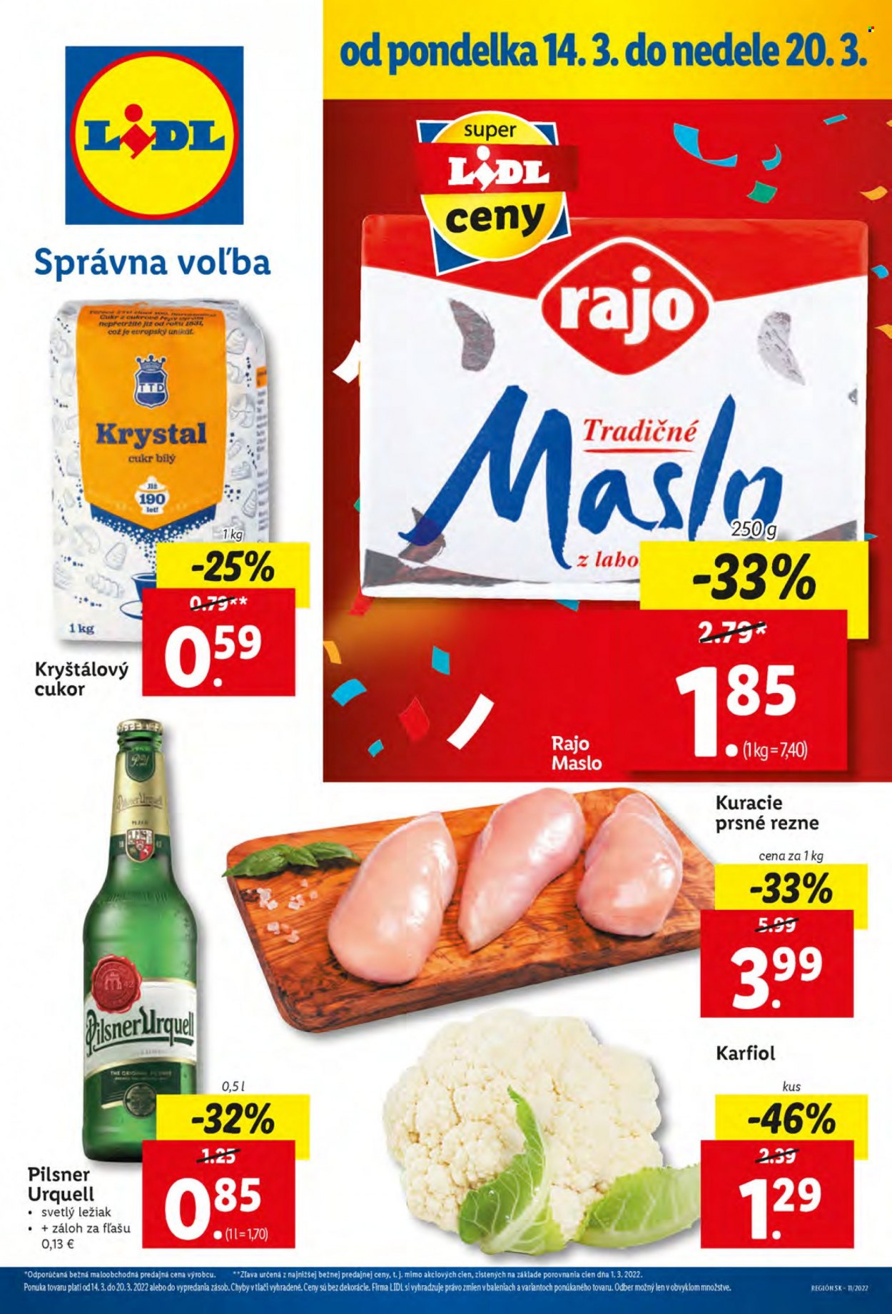 Leták Lidl - 14.3.2022 - 20.3.2022. Strana 1