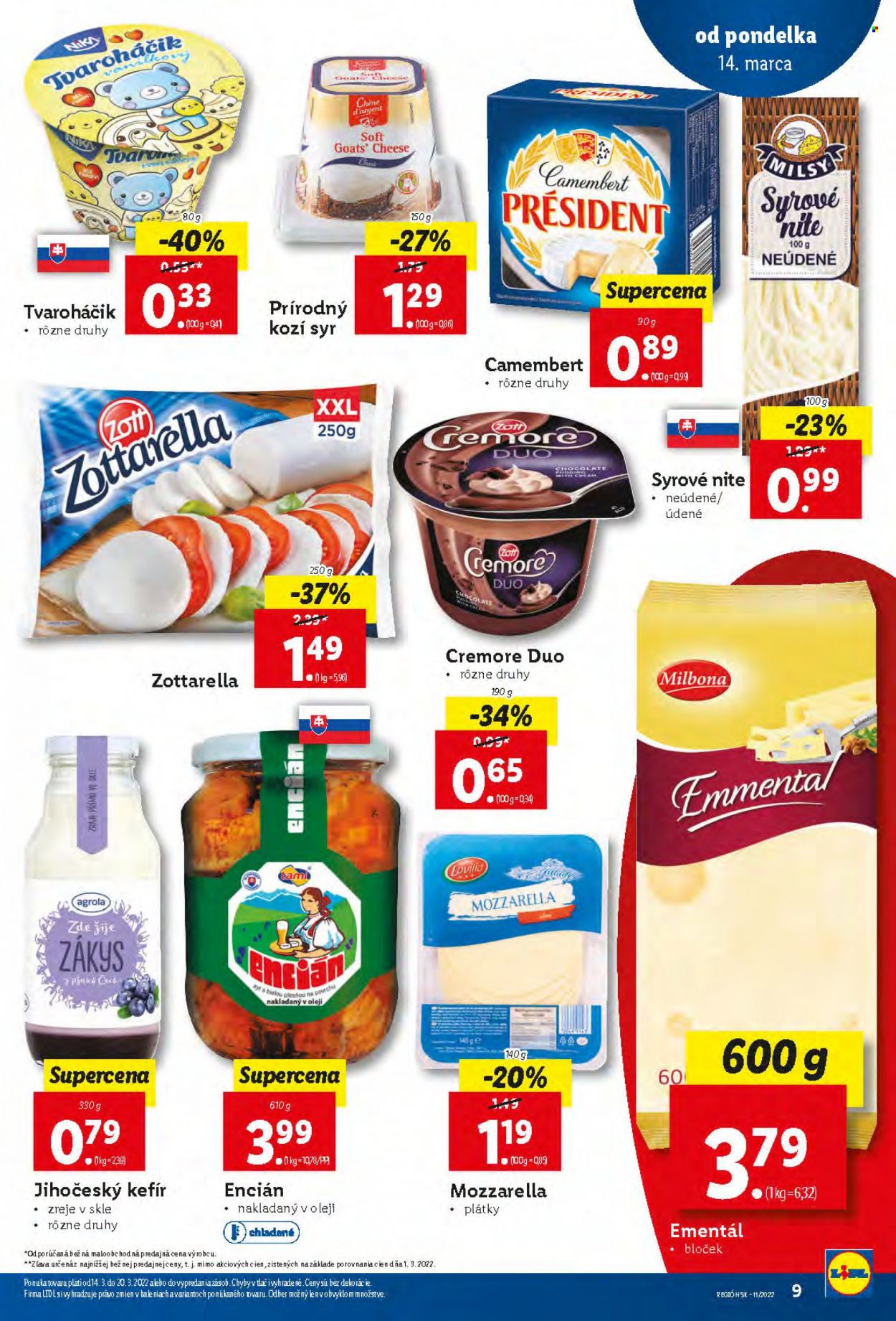 Leták Lidl - 14.3.2022 - 20.3.2022. Strana 9