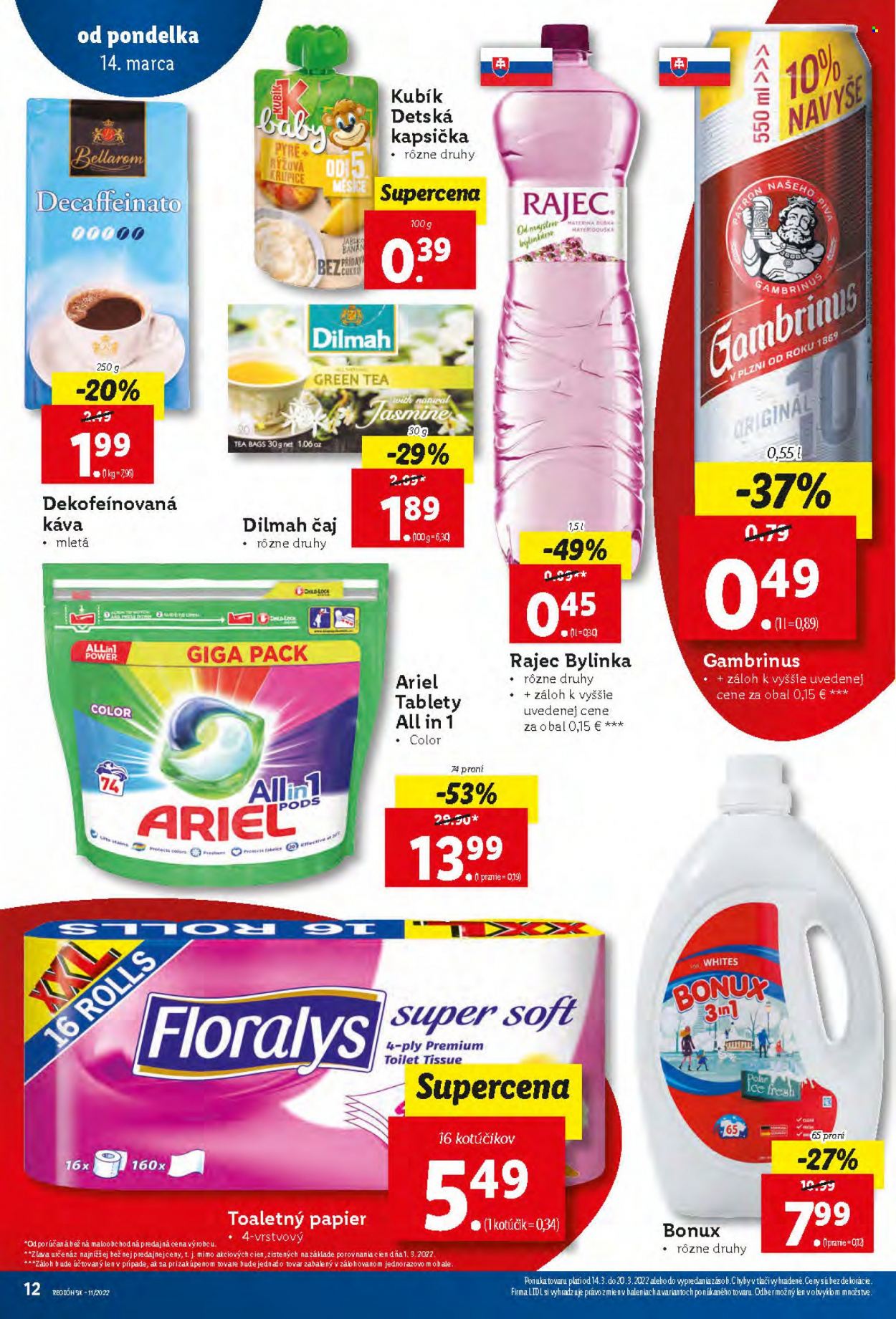 Leták Lidl - 14.3.2022 - 20.3.2022. Strana 12