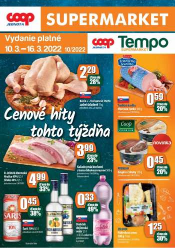 Leták COOP Jednota - 10.3.2022 - 16.3.2022.