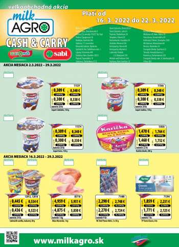 Leták Milk AGRO - 16.3.2022 - 22.3.2022.