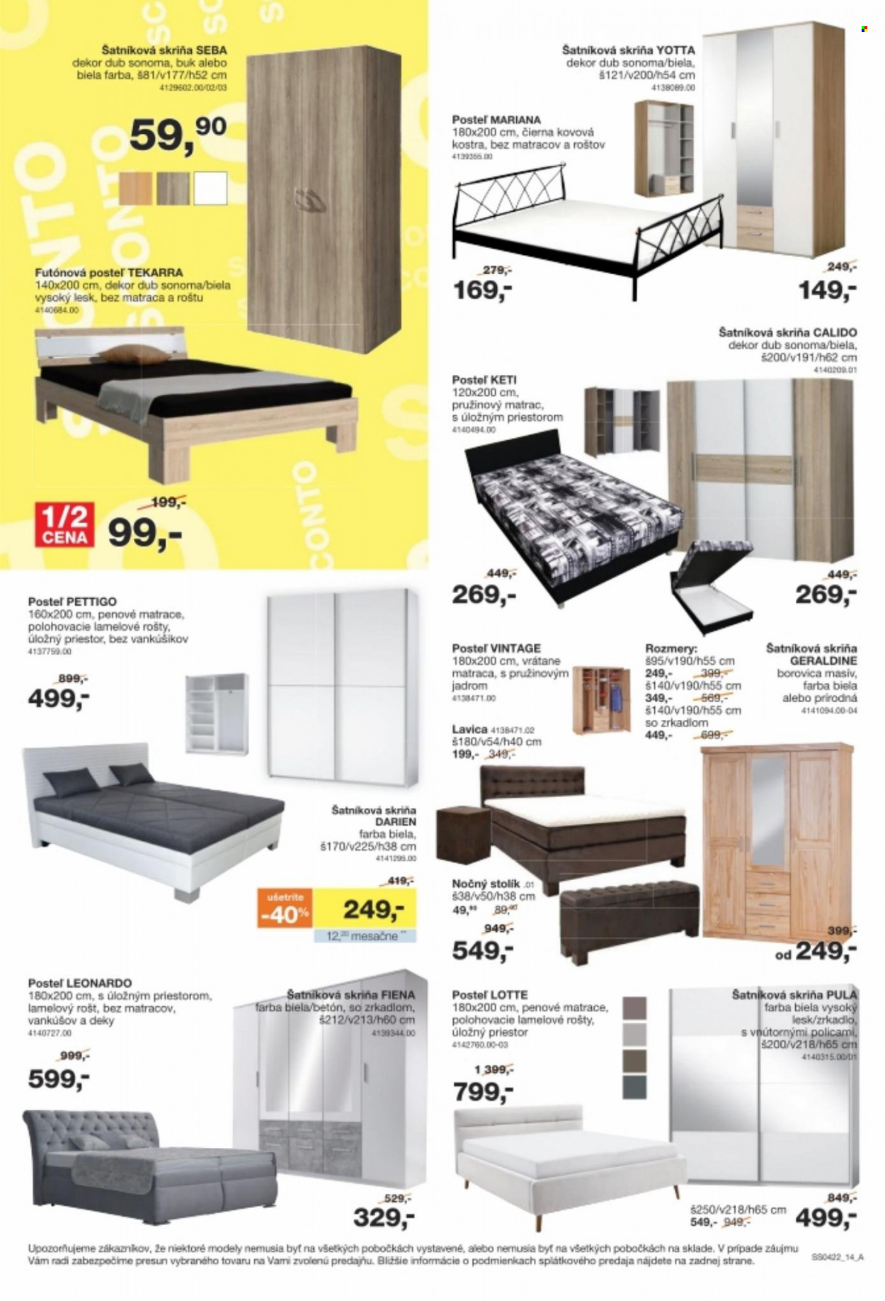 Leták Sconto nábytok - 11.3.2022 - 31.3.2022. Strana 14