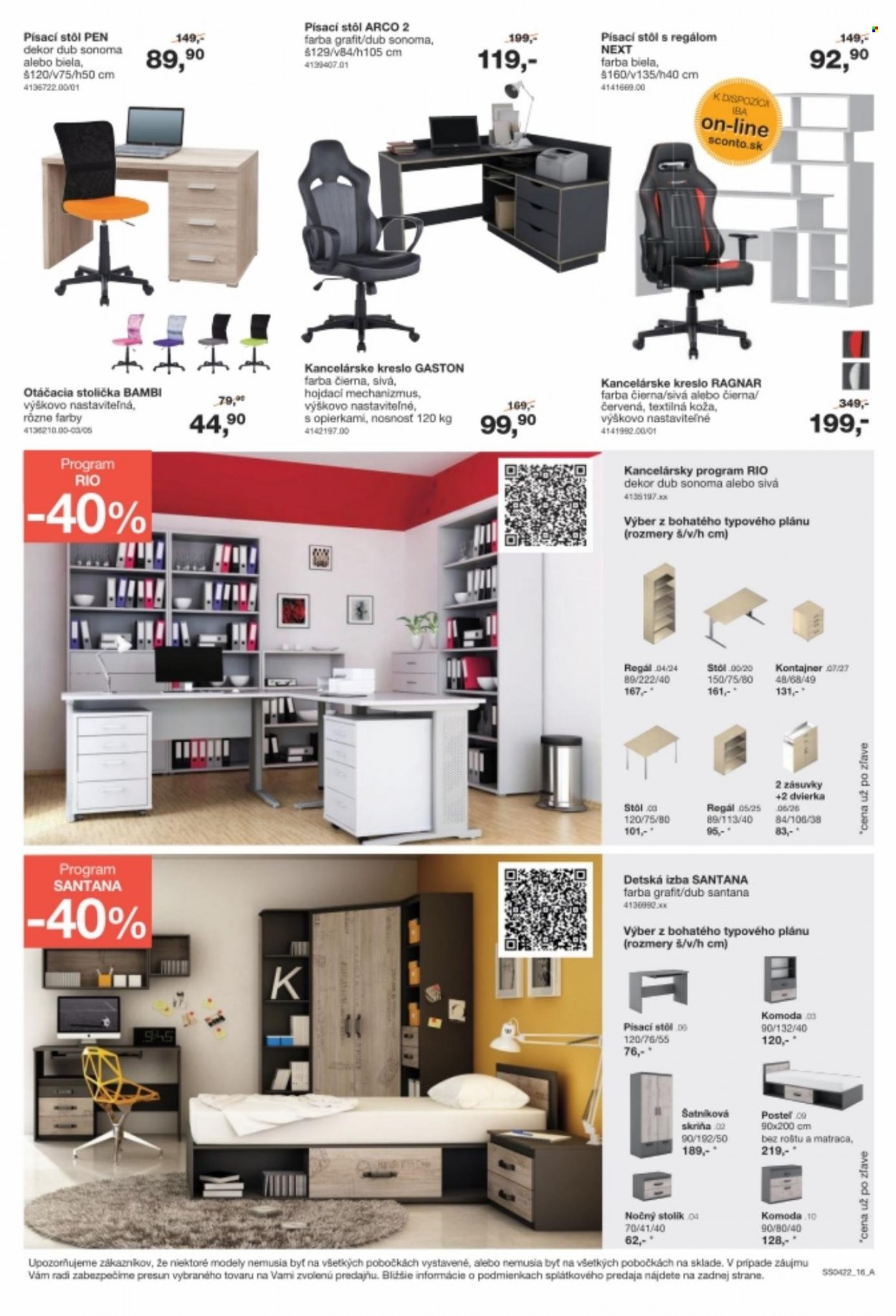 Leták Sconto nábytok - 11.3.2022 - 31.3.2022. Strana 16