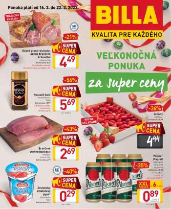 Leták Billa - 16.3.2022 - 22.3.2022.