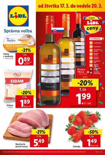 Leták Lidl - 17.3.2022 - 20.3.2022.