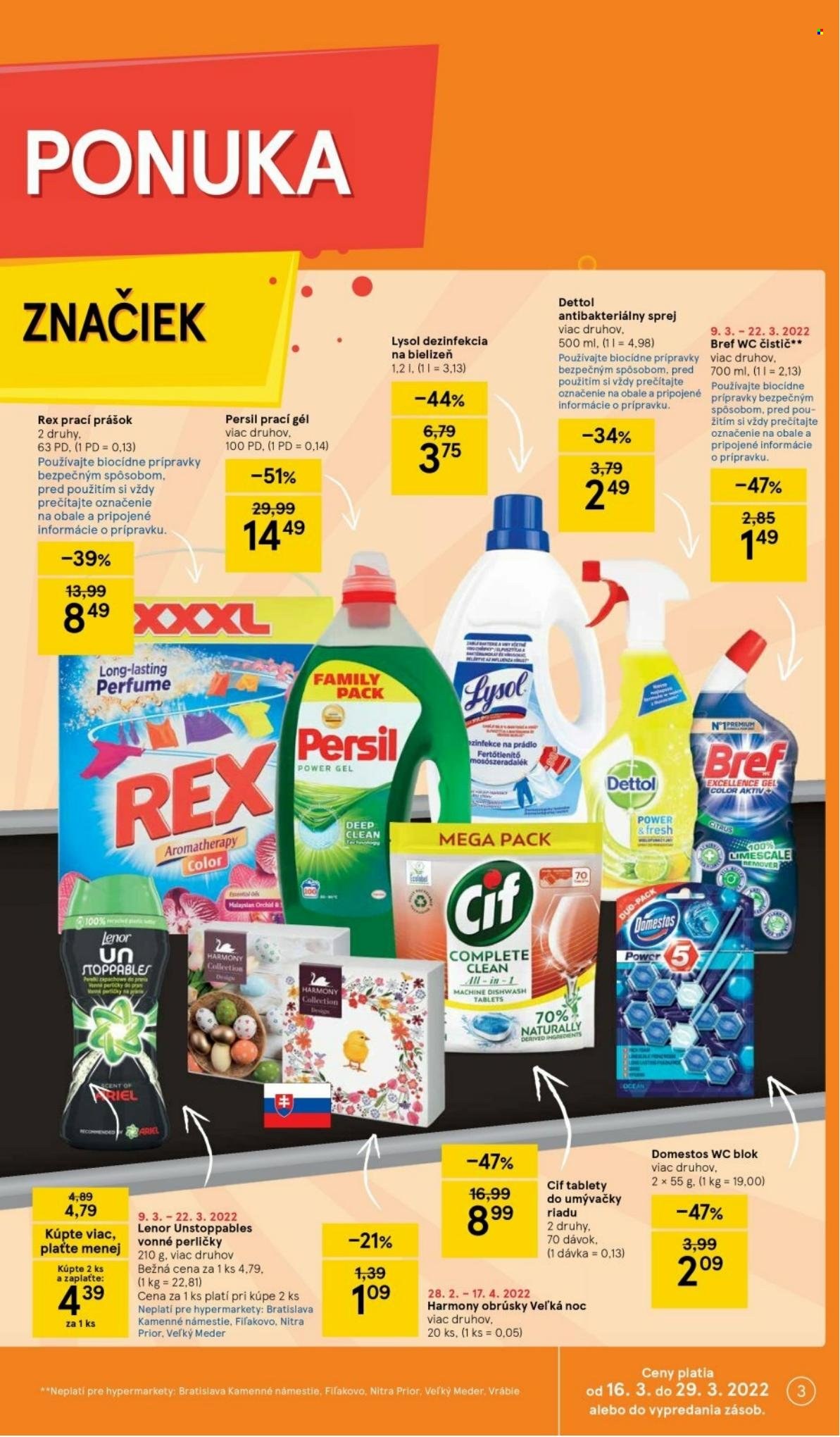 Leták TESCO - 16.3.2022 - 22.3.2022. Strana 3