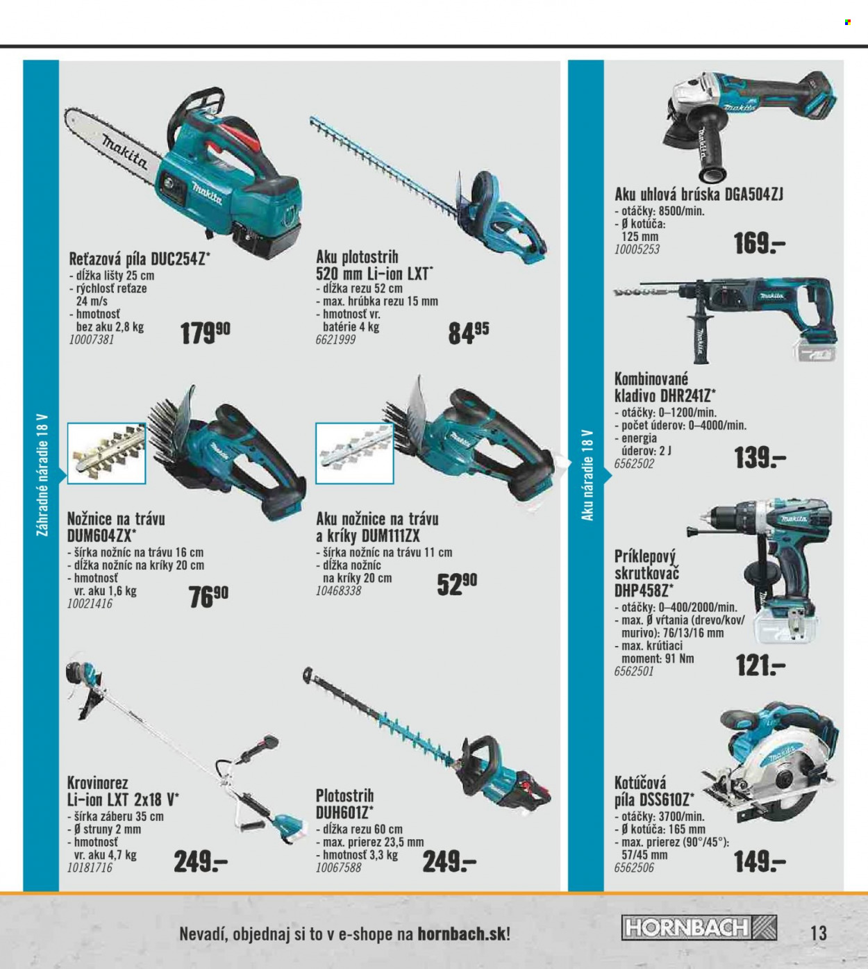 Leták Hornbach - 15.3.2022 - 15.6.2022. Strana 13