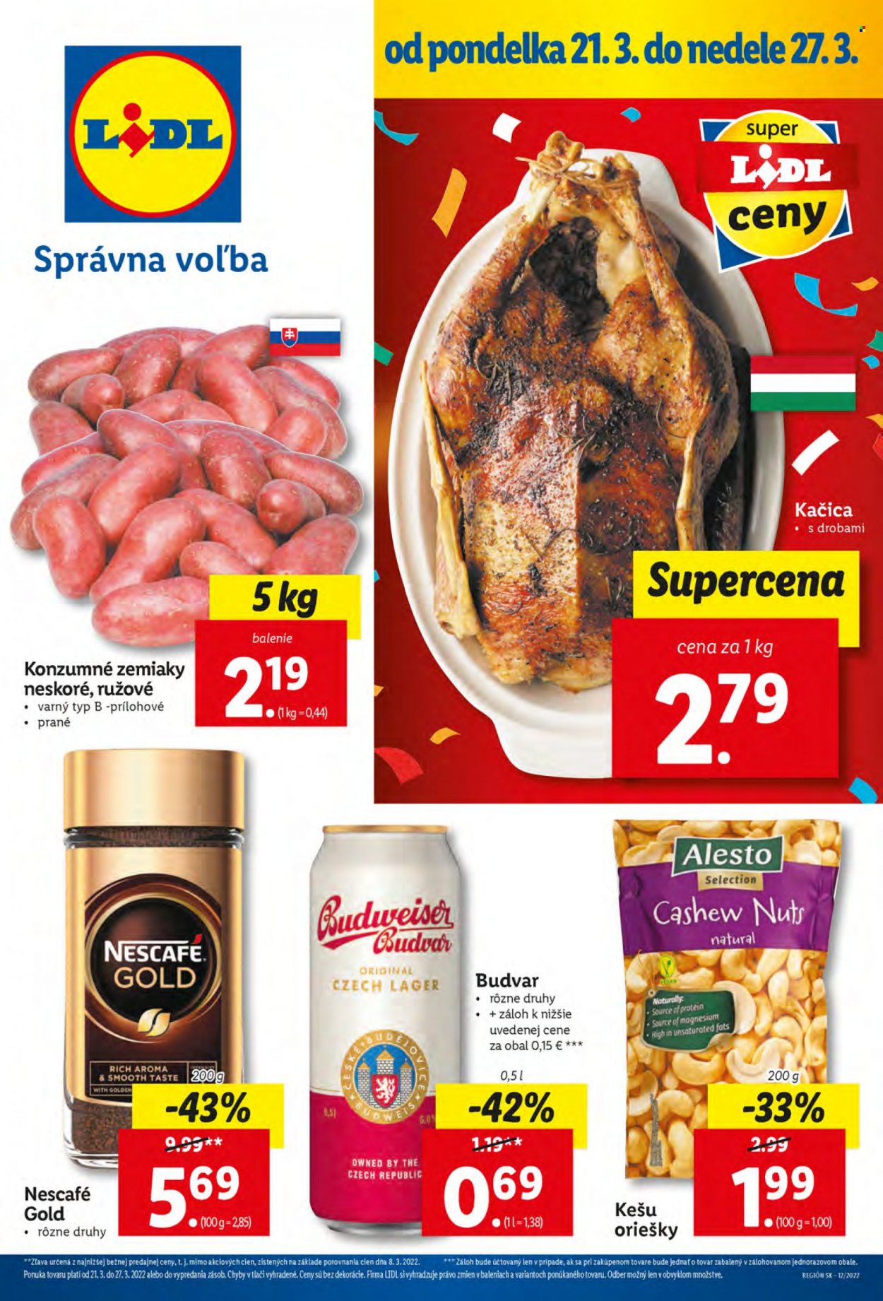 Leták Lidl - 21.3.2022 - 27.3.2022. Strana 1