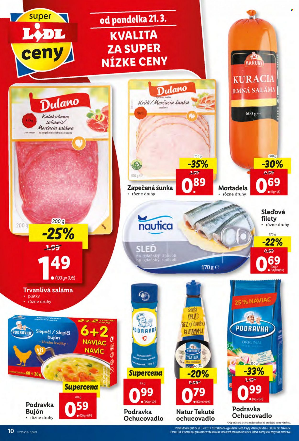 Leták Lidl - 21.3.2022 - 27.3.2022. Strana 10