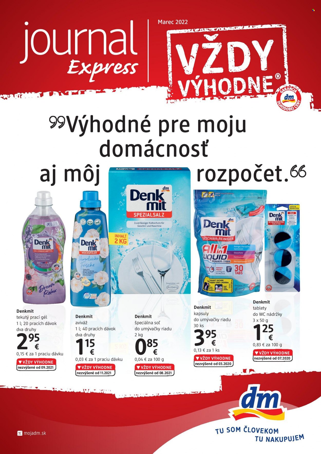 Leták dm drogerie - 1.3.2022 - 31.3.2022. Strana 1