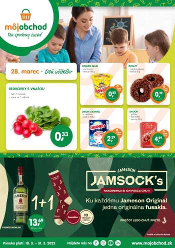 Leták Môj obchod - 18.3.2022 - 31.3.2022.