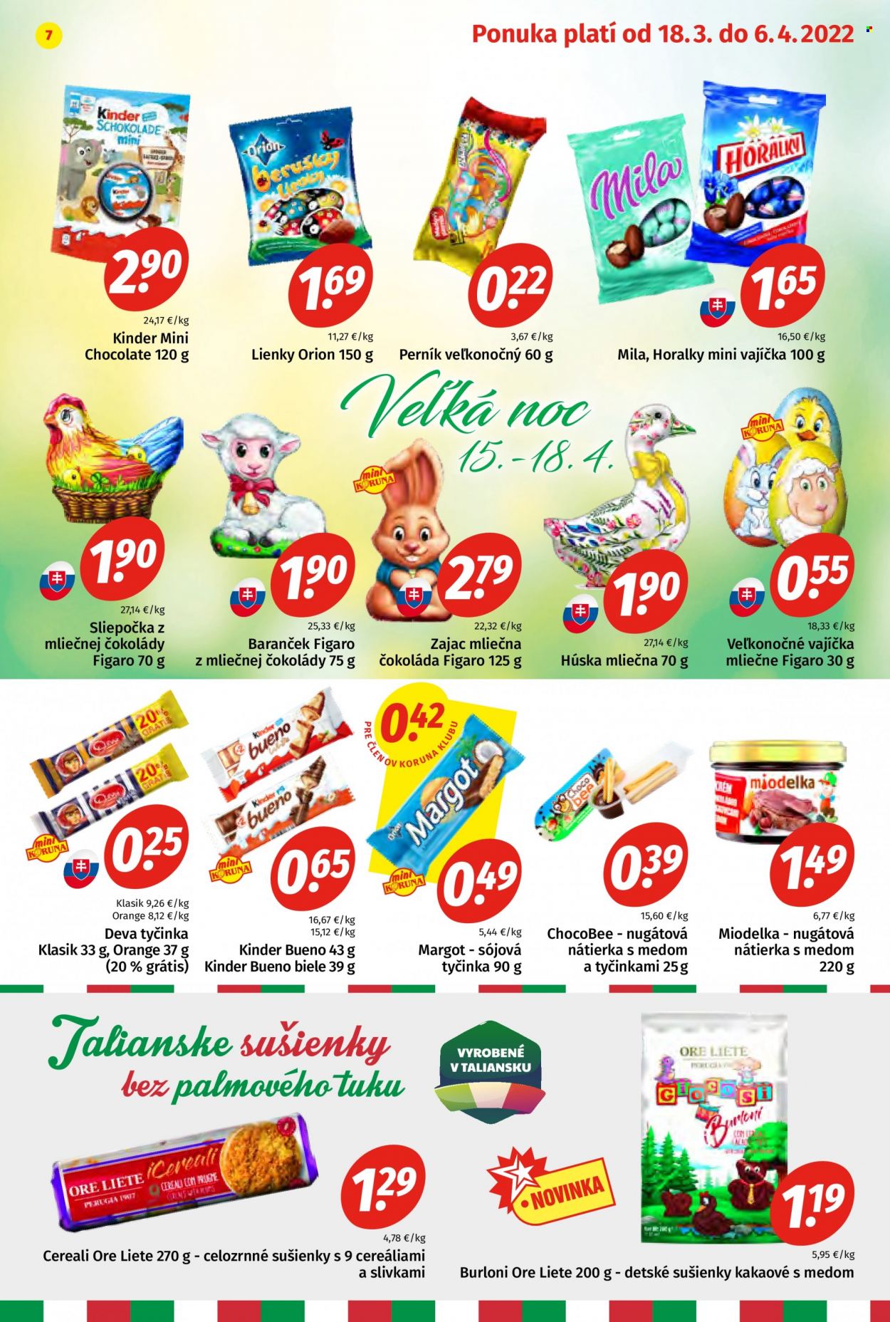 Leták Potraviny KORUNA - 18.3.2022 - 6.4.2022. Strana 7