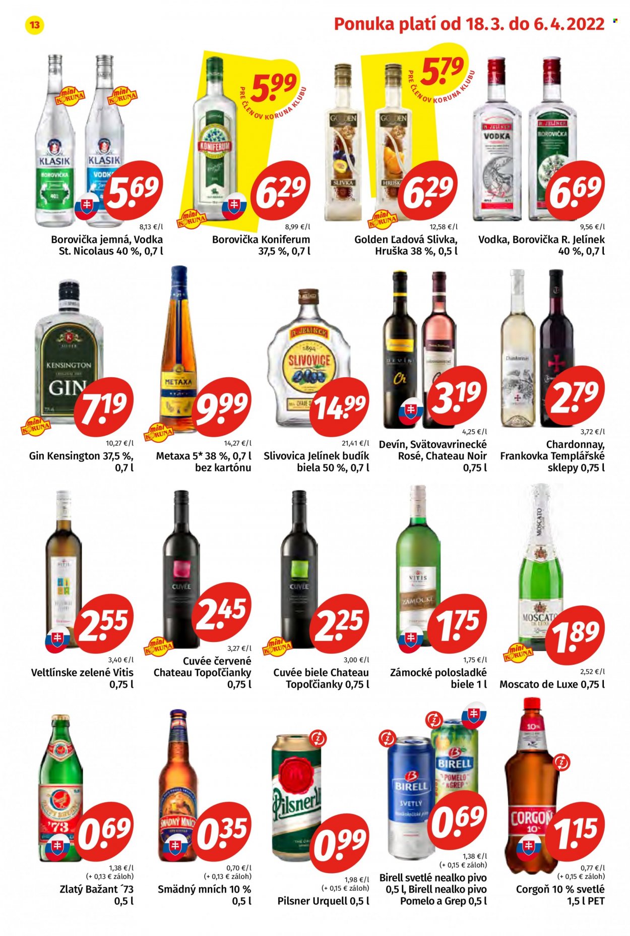 Leták Potraviny KORUNA - 18.3.2022 - 6.4.2022. Strana 13