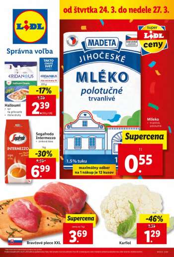 Leták Lidl - 24.3.2022 - 27.3.2022.