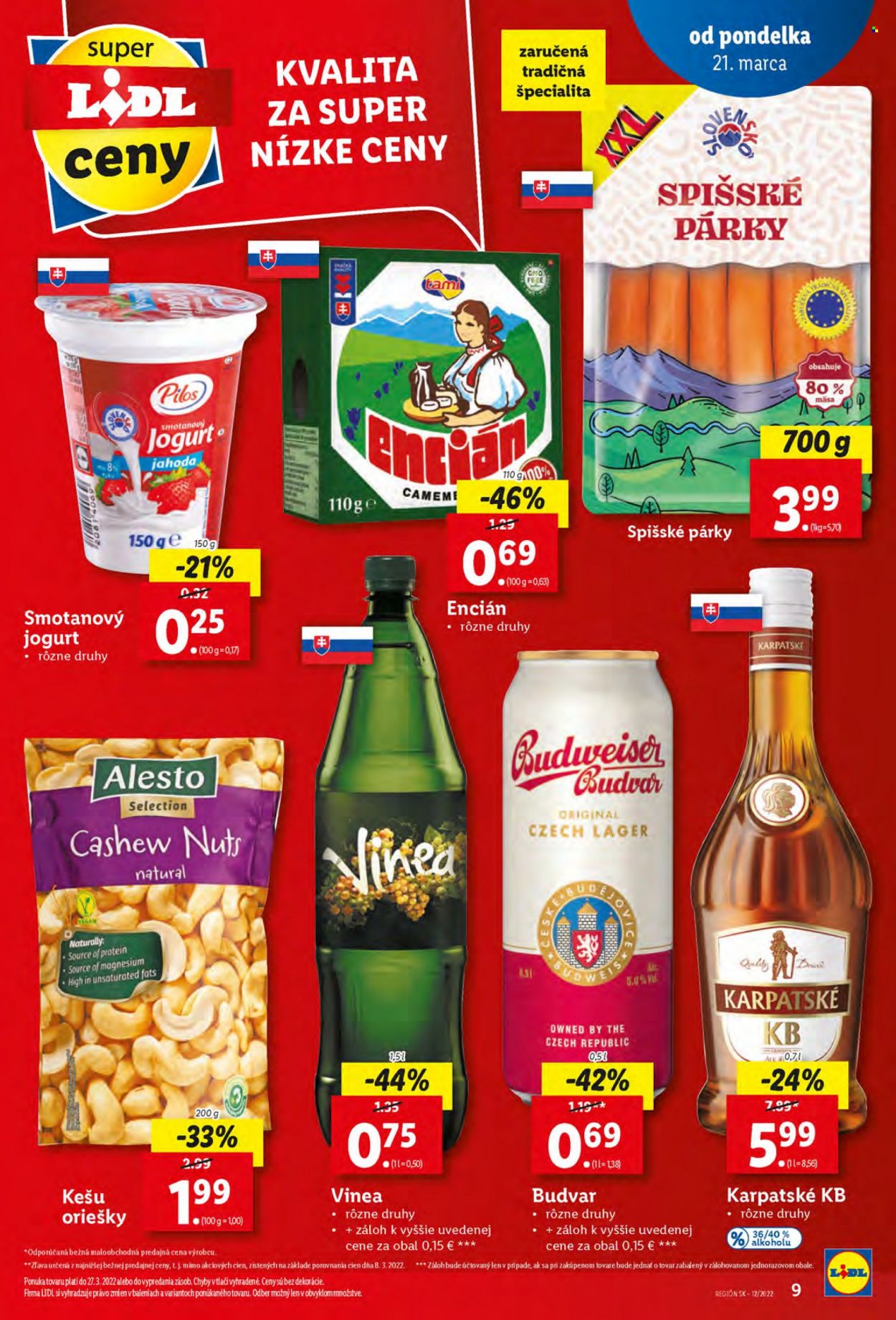 Leták Lidl - 24.3.2022 - 27.3.2022. Strana 9
