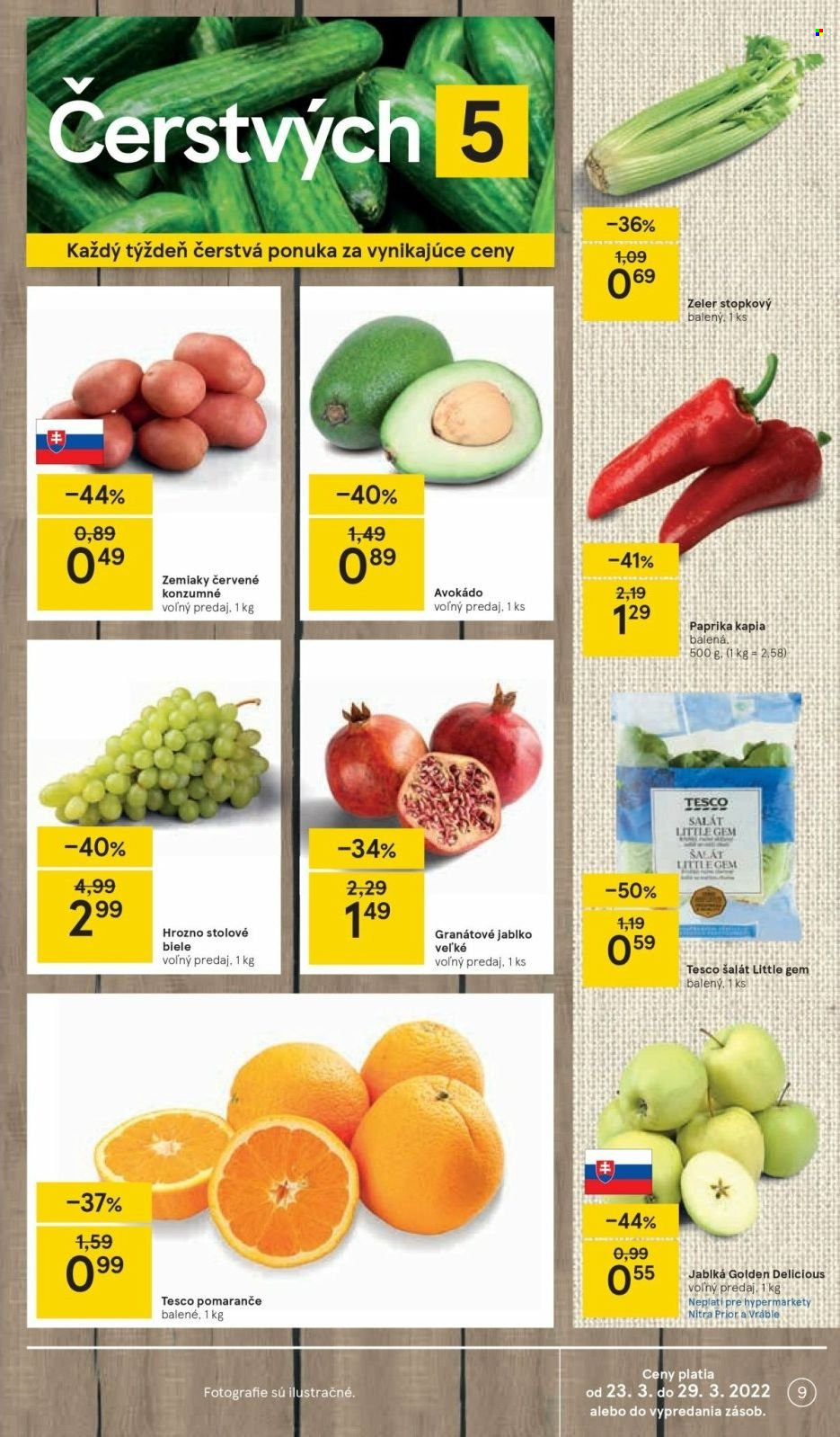 Leták TESCO - 23.3.2022 - 29.3.2022. Strana 9