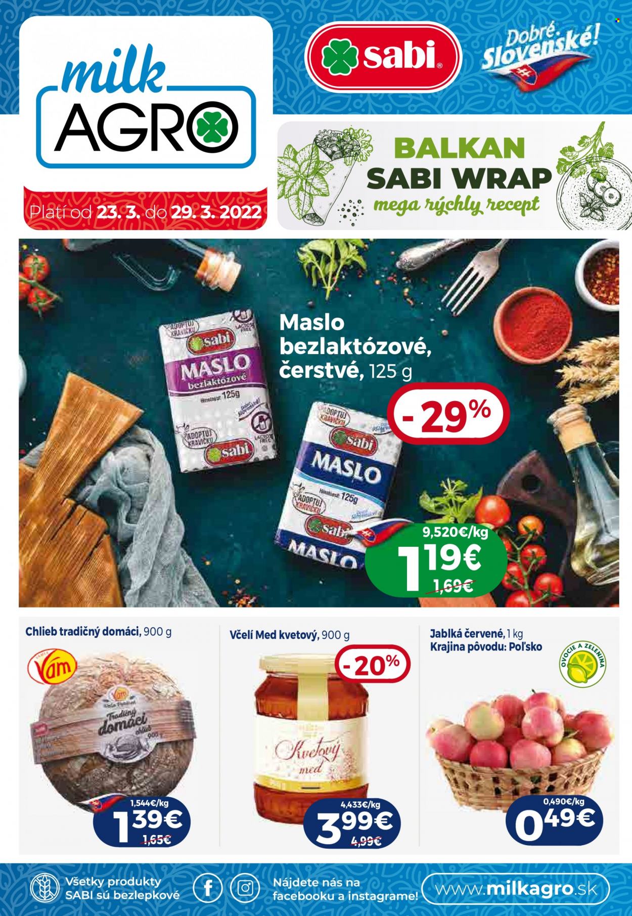 Leták Milk AGRO - 23.3.2022 - 29.3.2022. Strana 1