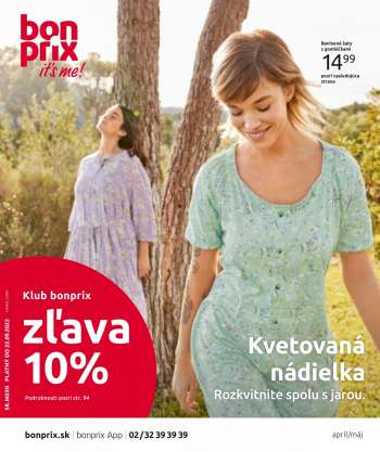 Leták Bonprix - 22.3.2022 - 22.9.2022.