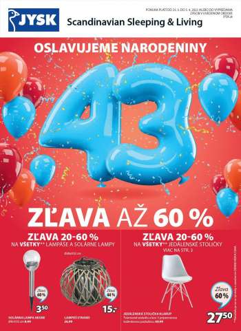 Leták JYSK - 23.3.2022 - 5.4.2022.